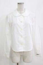 画像1: MILK / 丸襟ブラウス  オフ H-26-09-16-1019-ML-BL-AK-ZH (1)