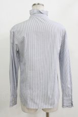 画像3: Jane Marple / Stripe frill blouse M ブルー H-26-09-16-1022-JM-BL-AK-ZH (3)