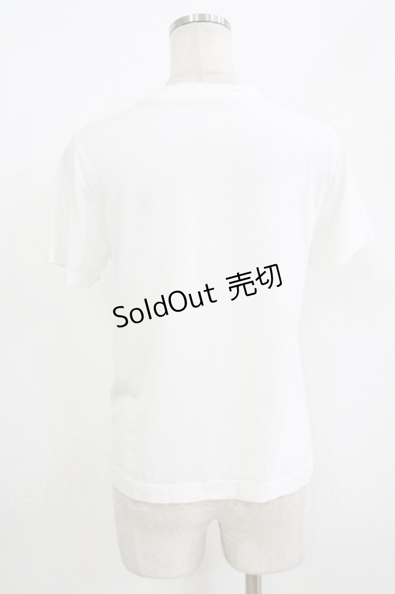 画像2: Jane Marple Dans Le Salon / Message T-shirt  ホワイト H-26-09-16-1025-JM-TO-KB-ZH (2)