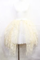 画像1: axes femme kawaii / レースドロストオーバースカート M 生成り H-26-09-16-007-AX-SK-YZ-ZH (1)