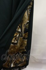 画像3: axes femme / スカーフ切替ワイドパンツ M グリーン H-26-09-16-014-AX-PA-YZ-ZH (3)