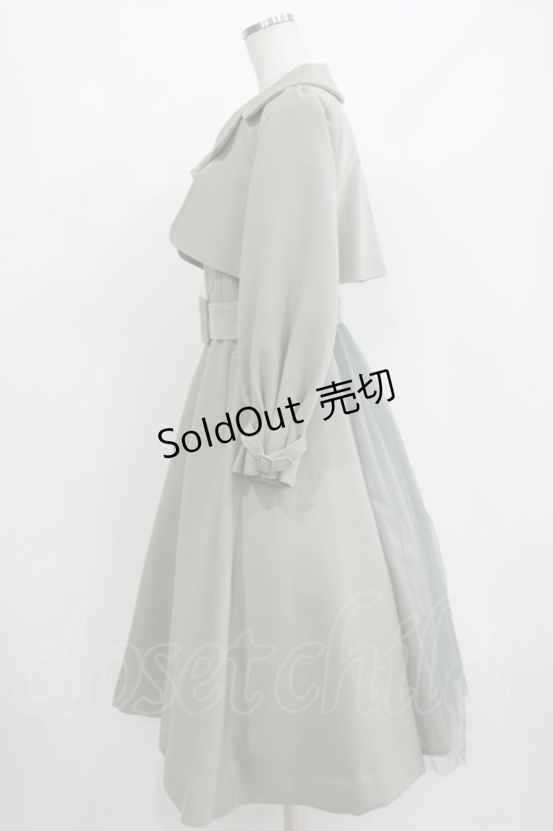 画像2: an another angelus / バックチュール切替トレンチコート Free L/GREEN H-26-09-17-024-CA-CO-NS-ZH (2)