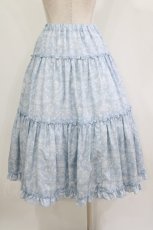 画像4: m petit by misako / NINA'S/RVパニエスカート S サックス/アイボリー リバーシブル H-26-09-17-031-LO-SK-NS-ZH (4)