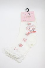 画像1: m petit by misako / AMCSコギミュンレース　ソックス  白 H-26-09-17-1004-LO-ZA-NS-ZH (1)