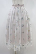 画像1: MILK / Floraスカート Free ピンク H-26-09-17-1038-ML-SK-NS-ZH (1)