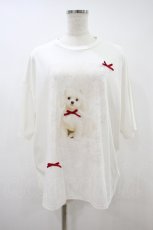 画像1: merry jenny / ribbon dog collage tee Free オフ H-26-09-17-1041-LO-TS-NS-ZH (1)