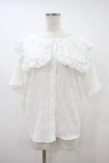 画像1: merry jenny / ビッグカラーブラウス Free 白 H-26-09-17-1044-LO-BL-NS-ZH (1)