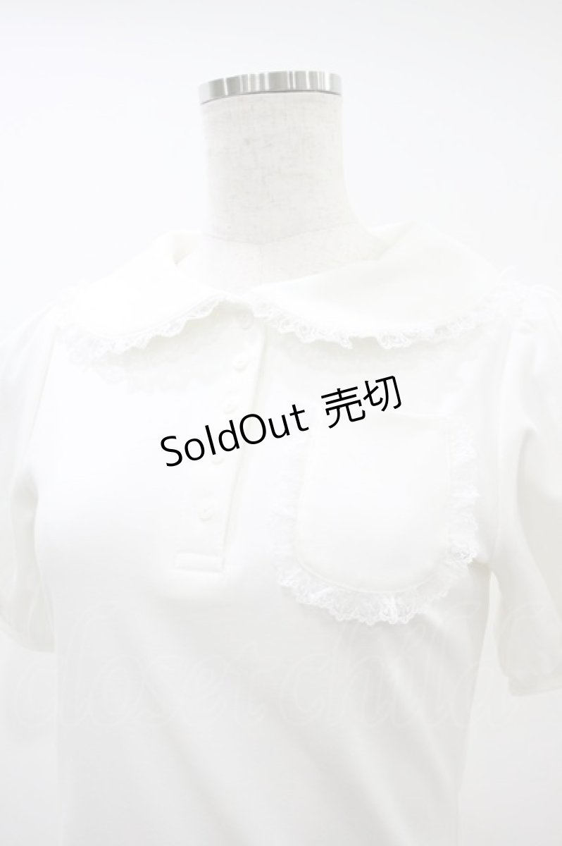 画像3: merry jenny / frilly summer polo top Free 白 H-26-09-17-1045-LO-TO-NS-ZH (3)