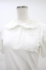 画像3: merry jenny / frilly summer polo top Free 白 H-26-09-17-1045-LO-TO-NS-ZH (3)