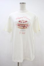 画像1: Fi.n.t / チェリーケーキプリントT Free IVORY H-26-09-17-1050-CA-TS-NS-ZH (1)