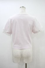 画像2: mellfy memory / Hug me ribbon puff T-shirt Free ピンク H-26-09-17-1051-LO-TS-NS-ZH (2)