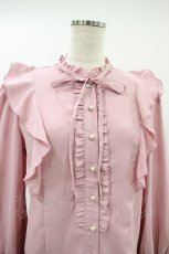 画像3: tocco closet / ラッフルフリルリボンブラウス M ピンク H-26-09-17-1054-LO-BL-NS-ZH (3)
