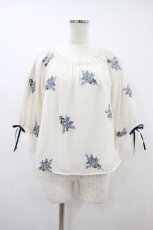 画像1: an another angelus / アスチルベ総刺繍オフショルブラウス F OFF×BL H-26-09-17-1059-CA-BL-YZ-ZH (1)