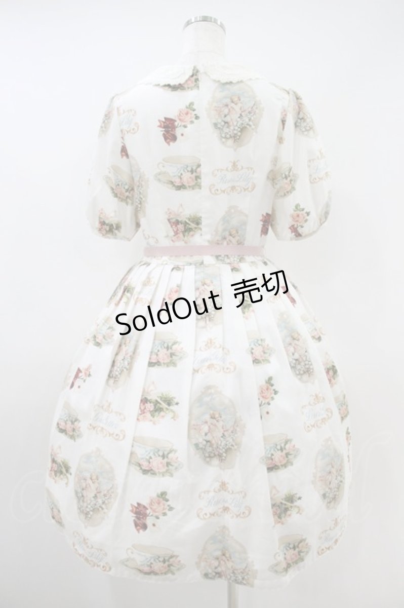 画像2: Leur Getter / Flower Angel袖付きワンピース M オフ H-26-09-17-1017-LU-OP-NS-ZH (2)
