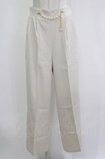 画像1: an another angelus / パールチェーンビット使いストレートパンツ 1 IVORY H-26-09-17-054-CA-PA-NS-ZH (1)