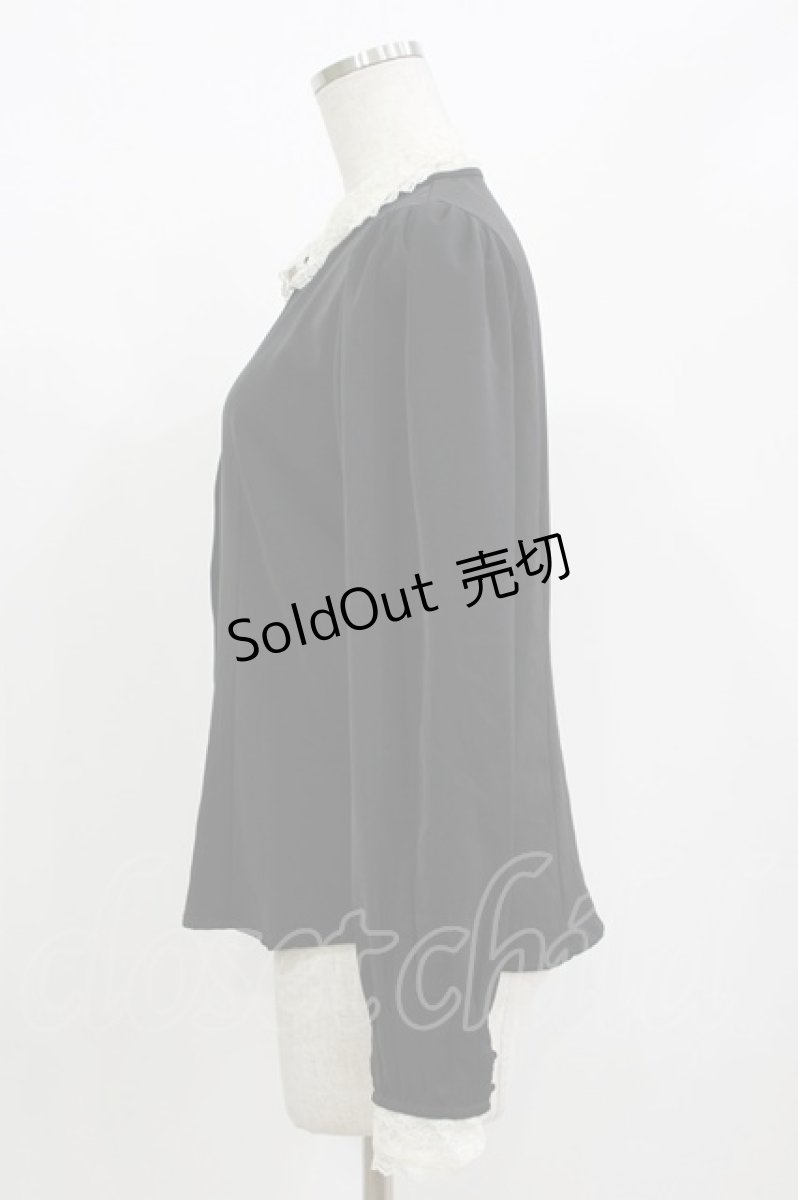 画像2: an another angelus / クレリックレース衿シャツ Free BLACK H-26-09-17-057-CA-BL-NS-ZH (2)