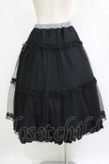 画像3: m petit by misako / NINA'S/RVパニエスカート S ブラック/ブラックギンガムリバーシブル H-26-09-17-006-LO-SK-NS-ZH (3)