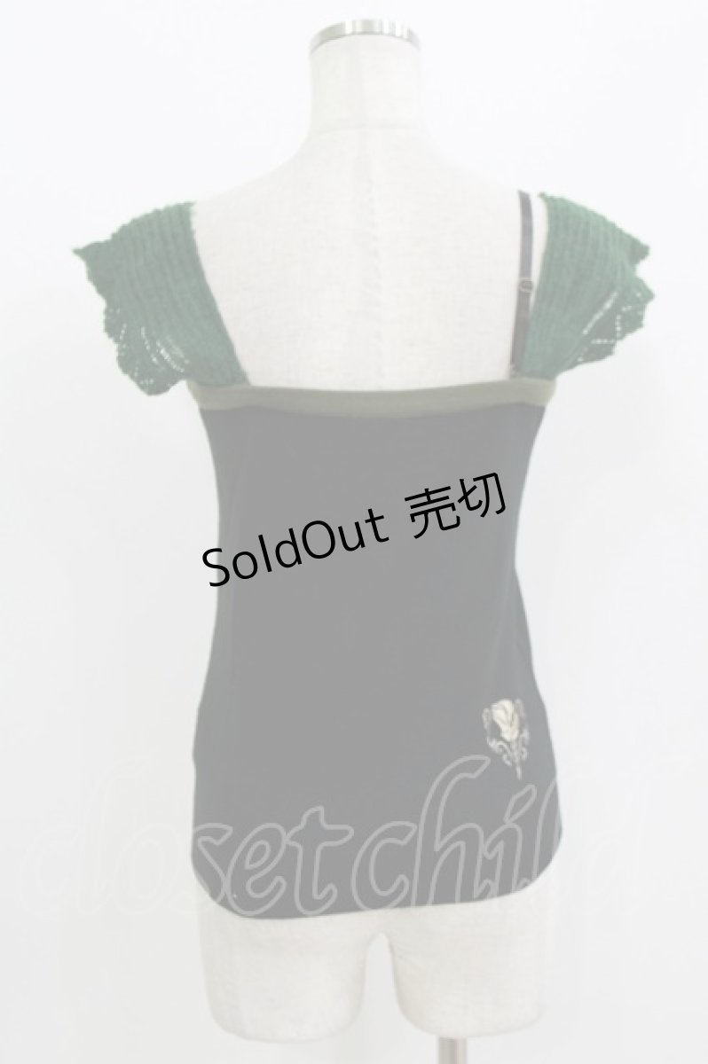 画像2: Secret Honey / 戴冠式ニットキャミ(アナと雪の女王ver) 2 ブラック H-26-09-17-066-CA-TO-NS-ZH (2)