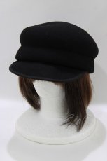 画像1: an another angelus / ウールキャスケット帽  BLACK H-26-09-17-076-CA-AC-NS-ZH (1)