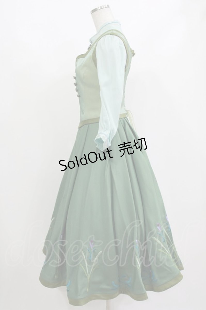 画像2: Secret Honey / Skate Dress (Frozen Anna ver.) 2 グリーン H-26-09-17-012-CA-OP-NS-ZH (2)