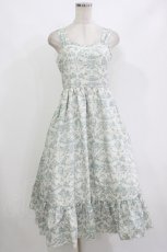 画像1: m petit by misako / MSKトワルドジュイジャンパースカート S オフ/ブルー H-26-09-17-014-LO-SK-NS-ZH (1)
