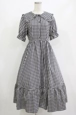 画像1: m petit by misako / AOKデシンギンガムOP S ブラック H-26-09-17-018-LO-OP-NS-ZH (1)
