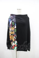 画像1: NieR Clothing / 和柄切替ハイネックカットソー F 黒 H-26-09-18-030-PU-TO-AK-ZH (1)