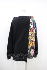 画像2: NieR Clothing / 和柄切替ハイネックカットソー F 黒 H-26-09-18-030-PU-TO-AK-ZH (2)