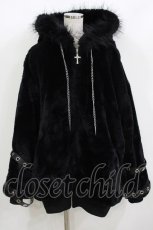画像1: DimMoire / BABY SHEEPファーパーカー  黒 H-26-09-18-1032-PU-CO-AK-ZH (1)