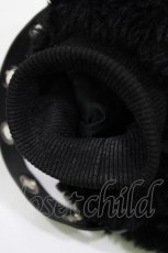 画像4: DimMoire / BABY SHEEPファーパーカー  黒 H-26-09-18-1032-PU-CO-AK-ZH (4)