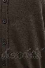 画像3: Emily Temple cute / ハートロゴ刺繍ラメニットカーディガン  ブラウン H-26-09-18-1065-ET-TO-AK-ZH (3)