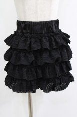 画像1: DimMoire / フリルミニスカパン M 黒 H-26-09-18-1016-PU-PA-AK-ZH (1)