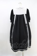 画像3: ATELIER PIERROT / Amabile Puff Sleeve Dress  黒×白 H-26-09-18-004-EL-OP-AK-ZH (3)