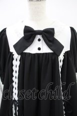 画像4: ATELIER PIERROT / Amabile Puff Sleeve Dress  黒×白 H-26-09-18-004-EL-OP-AK-ZH (4)