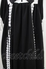 画像5: ATELIER PIERROT / Amabile Puff Sleeve Dress  黒×白 H-26-09-18-004-EL-OP-AK-ZH (5)