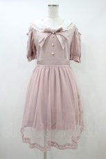 画像1: LIZ LISA / 肩あきセーラーカラーワンピース 0 ピンク H-26-09-20-1034-LO-OP-NS-ZH (1)