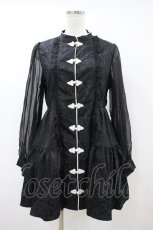 画像1: axes femme POETIQUE / チャイナティアードミニワンピース M ブラック H-26-09-20-1038-AX-OP-NS-ZH (1)