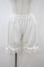 画像1: m petit by misako / AMドロワーズスソレース L~LL 白 H-26-09-20-1041-LO-PA-NS-ZH (1)