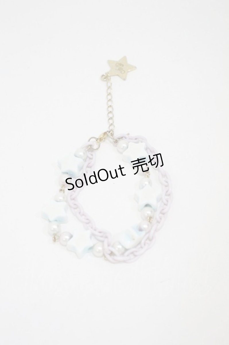 画像1: Angelic Pretty / はにかみベアーフェイスブレスレット  サックス H-26-09-20-1009-AP-AC-NS-ZH (1)