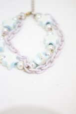 画像2: Angelic Pretty / はにかみベアーフェイスブレスレット  サックス H-26-09-20-1009-AP-AC-NS-ZH (2)