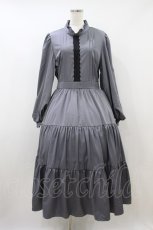 画像1: m petit by misako / AM*レースティアードワンピース LL グレー H-26-09-20-1021-LO-OP-NS-ZH (1)
