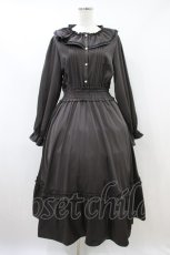 画像1: m petit by misako / AOK*フリルカラータックワンピース LL ブラウン H-26-09-20-1022-LO-OP-NS-ZH (1)
