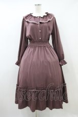 画像1: m petit by misako / AOK*フリルカラータックワンピース LL ピンク H-26-09-20-1023-LO-OP-NS-ZH (1)