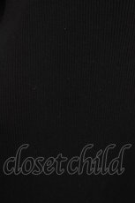 画像4: NieR Clothing / リブ切替総柄ワンピース  黒 H-26-09-21-026-PU-OP-AK-ZH (4)