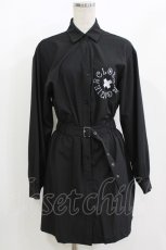 画像1: NieR Clothing / シャツワンピース F 黒 H-26-09-21-027-PU-OP-AK-ZH (1)