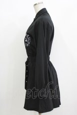 画像2: NieR Clothing / シャツワンピース F 黒 H-26-09-21-027-PU-OP-AK-ZH (2)