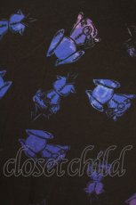 画像4: NieR Clothing / 総柄プリントスカート F 黒 H-26-09-21-034-PU-SK-AK-ZH (4)