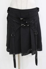 画像1: DARK IN LOVE / プリーツスカート XL 黒 H-26-09-21-037-PU-SK-AK-ZH (1)