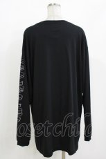 画像3: LISTEN FLAVOR / プリントカットソー F 黒 H-26-09-21-040-PU-TO-AK-ZH (3)