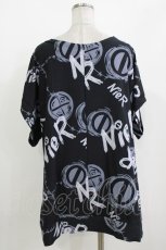 画像3: NieR Clothing / プリント半袖CUTSEW  黒 H-26-09-21-042-PU-TO-AK-ZH (3)